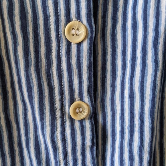 Striped Button Up Mini Skirt - Picture 3 of 5